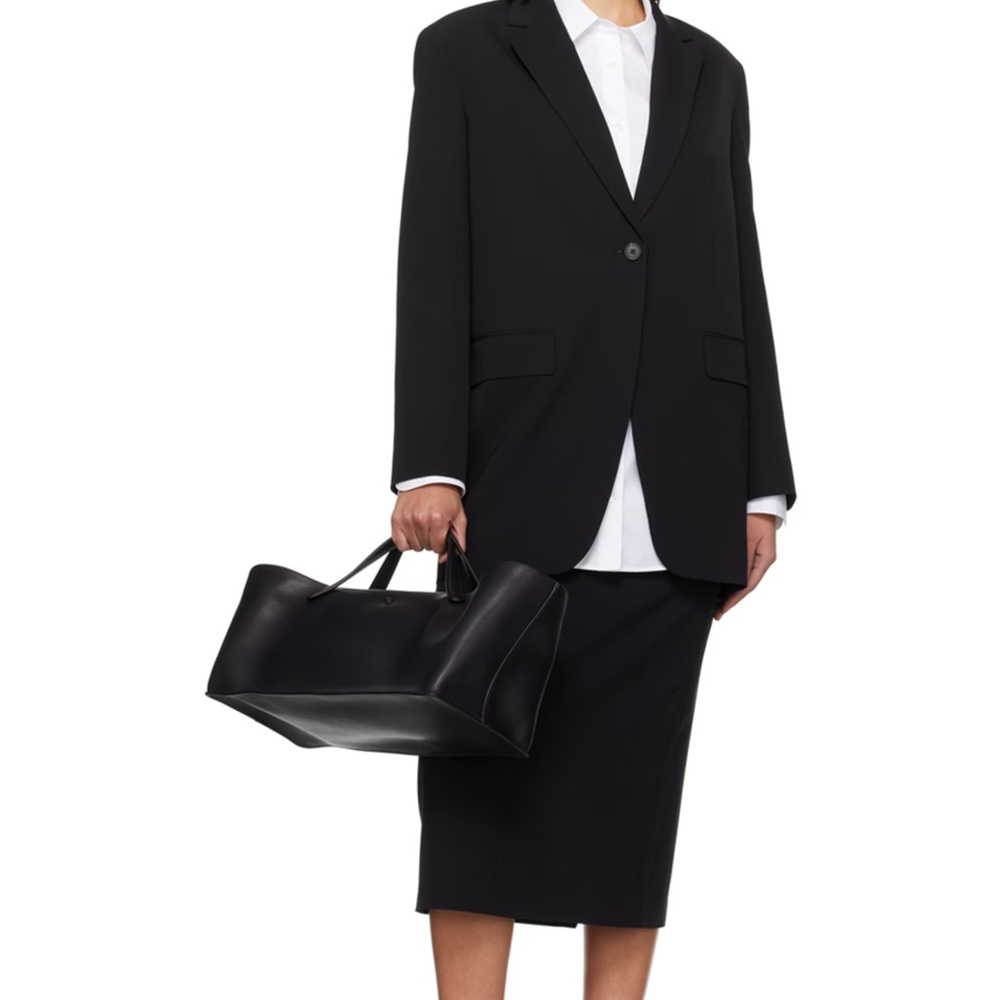 The Row black midi dress, XS